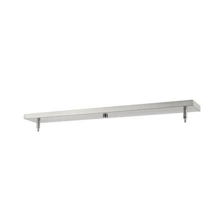 Z-Lite Multi Point Canopy Ceiling Plate, 2-Light, 4.5 In.W x 34 In.L x In.H, Brushed Nickel CP3402-BN